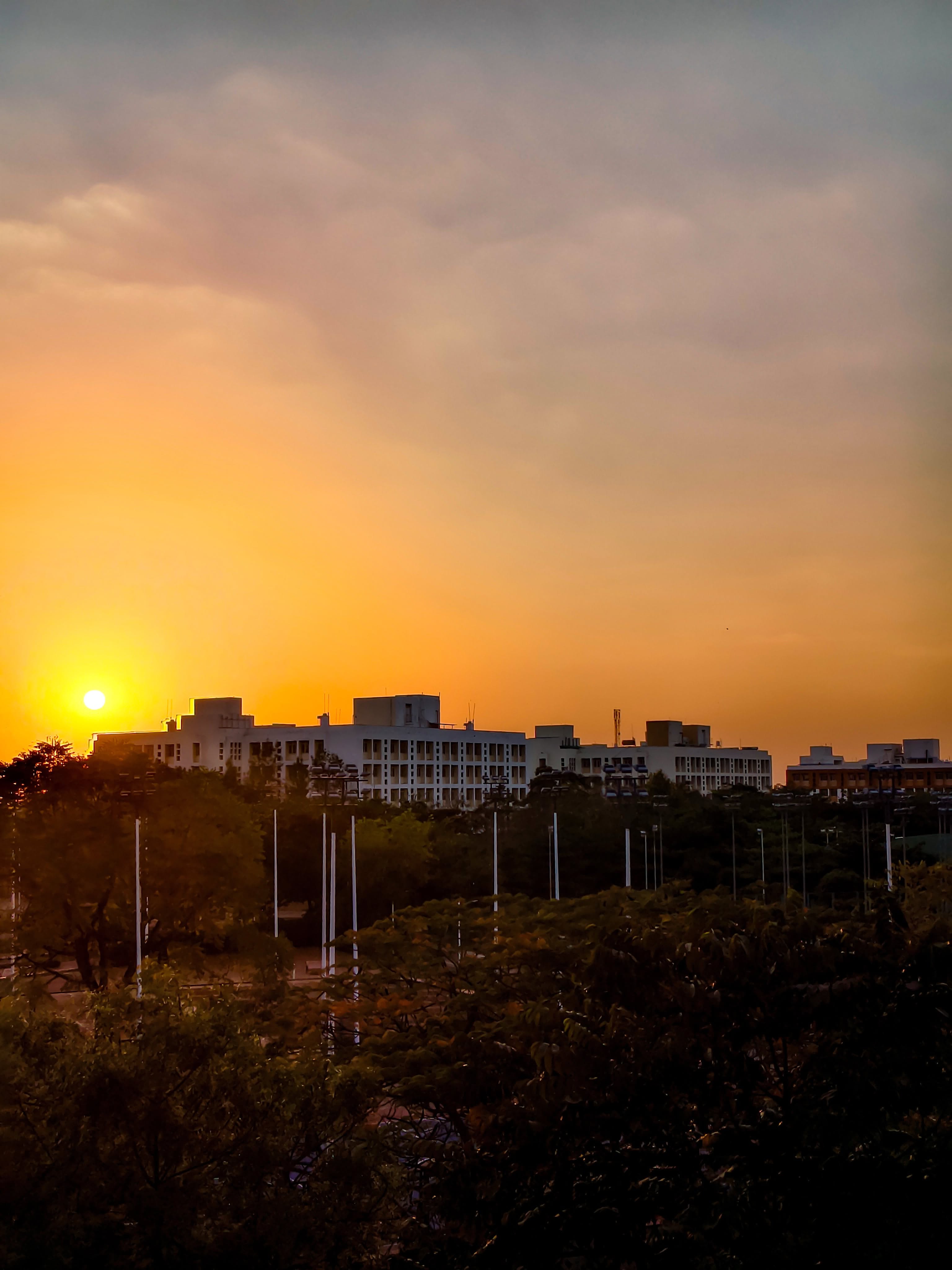 IISER Bhopal campus at evening